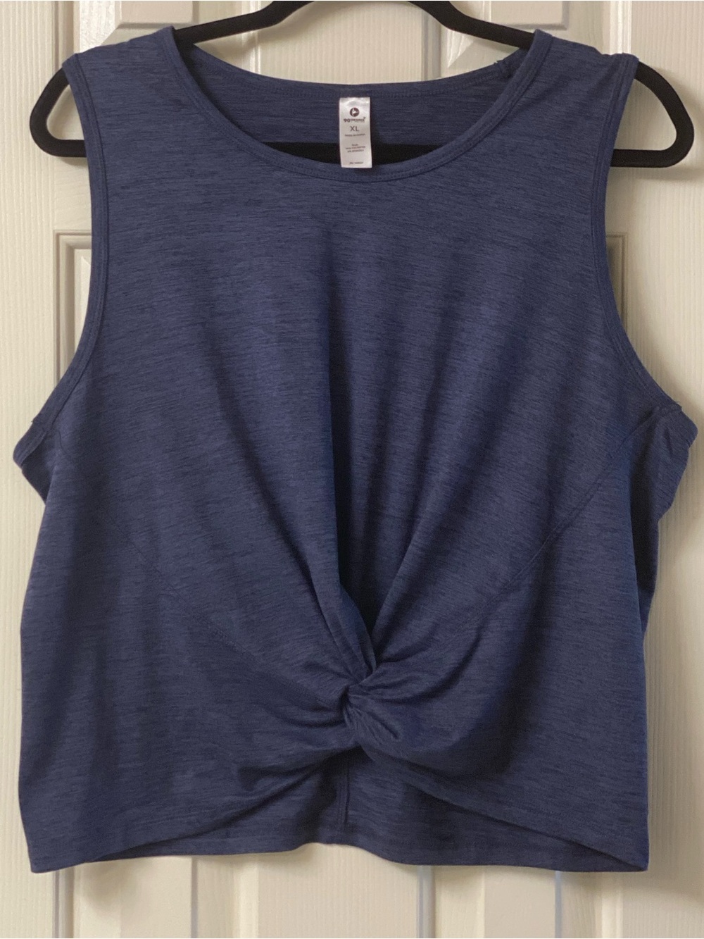 90 DEGREE By REFLEX Athletic Twist-Front Sleeveless Tank Top Size XL